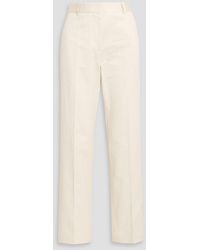 TOTEME - Hose mit geradem bein aus twill aus einer baumwoll-leinenmischung - Lyst