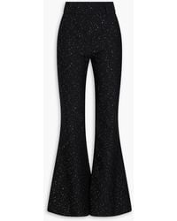 Gabriela Hearst - Sequin-embellished Wool-blend Twill Flared Pants - Lyst