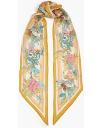 Zimmermann - Floral-print Cotton And Silk-blend Scarf - Lyst