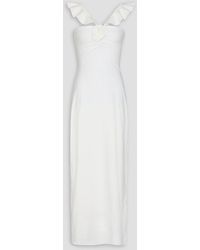 Maygel Coronel - Sortilegio Ruffled Stretch-Jersey Maxi Dress - Lyst
