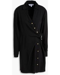 Veronica Beard - Wright Wrap-Effect Crepe Mini Dress - Lyst