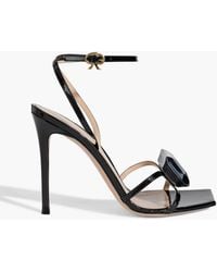 Gianvito Rossi - Jaipur Crystal-embellished Patent-leather Sandals - Lyst