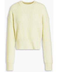 JOSEPH - Luxe Ribbed Cotton, Wool And Cashmere-blend Sweater - Lyst