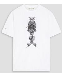 1017 ALYX 9SM T-shirt aus baumwoll-jersey mit print - Weiß