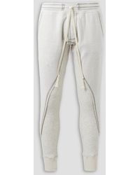 Greg Lauren - Slim-Fit Paneled Cotton-Jersey Sweatpants - Lyst