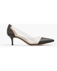 Gianvito Rossi - Plexi 55 Patent-Leather And Pvc Pumps - Lyst