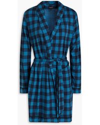 Cosabella - Gingham Pima Cotton And Modal-blend Robe - Lyst