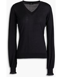 Etro - Scalloped Wool-blend Sweater - Lyst