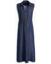 Rag & Bone - Soraya Cutout Denim Midi Dress - Lyst