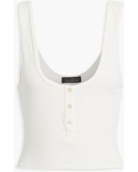 The Range - Cropped Supima Cotton-blend Jersey Tank - Lyst