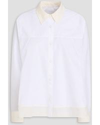 3.1 Phillip Lim - Cotton And Silk-Blend Poplin Shirt - Lyst