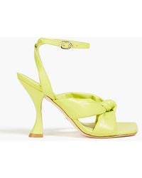 Stuart Weitzman - Playa Knotted Leather Sandals - Lyst