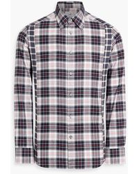 dunhill - Checked Cotton-Flannel Shirt - Lyst