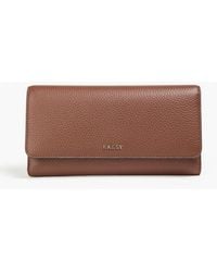 Bally - Pebbled-Leather Continental Wallet - Lyst