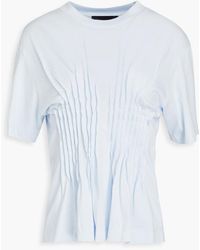 Simone Rocha - Pintucked Cotton-jersey T-shirt - Lyst