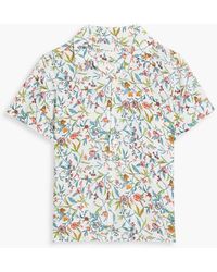 120% Lino - Hemd aus leinen mit floralem print - Lyst