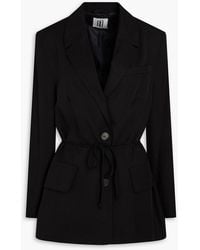 By Malene Birger - Hilao Belted Tencel Lyocell And Linen-Blend Twill Blazer - Lyst