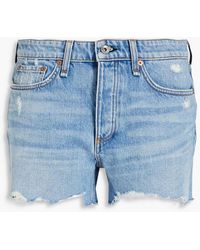 Rag \u0026 Bone Dre Distressed Denim Shorts 