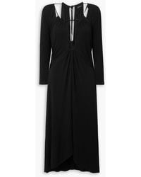 Isabel Marant - Jadessi gerafftes midikleid aus stretch-jersey mit cut-outs - Lyst