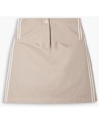 Commission - Team Striped Cotton-twill Mini Skirt - Lyst