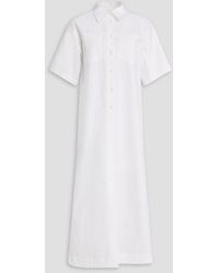 REMAIN Birger Christensen - Cotton-poplin Midi Shirt Dress - Lyst
