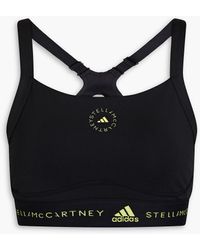 adidas By Stella McCartney - Logo-print Stretch Sports Bra - Lyst
