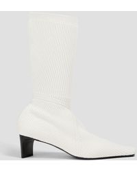 Jil Sander - Sock boots aus rippstrick - Lyst