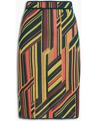 M Missoni Metallic Jacquard-knit Skirt - Multicolour