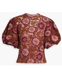 FARM Rio - Guipure Lace Blouse - Lyst