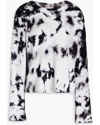 Enza Costa - Tie-dyed French Cotton-blend Terry Sweatshirt - Lyst