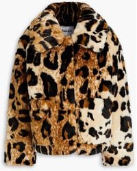 Jakke - Traci Leopard-print Faux Fur Jacket - Lyst