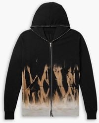 Rick Owens - Oversized Printed Cotton-Jersey Hoodie - Lyst
