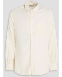 Officine Generale - Hemd "lipp" aus cord aus einer baumwoll-lyocellmischung - Lyst