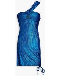 Missoni - Strickkleid in häkeloptik mit metallic-effekt, twist-detail und cut-outs - Lyst