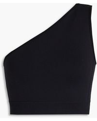 Rick Owens - One-shoulder Cropped Stretch-knit Top - Lyst