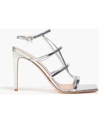 Gianvito Rossi - Mondry 95 Mirrored- Leather Sandals - Lyst