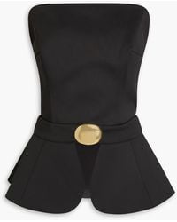Nicholas - Peyton Strapless Embellished Jersey Bustier Top - Lyst