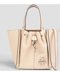 Tory Burch - Mcgraw Dragonfly Smooth And Pebbled-leather Tote - Lyst