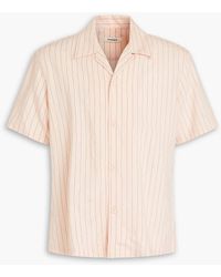 Sandro - Hemd aus popeline mit nadelstreifen - Lyst