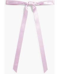 Jennifer Behr - Gretta Silk-Satin Bow Hair Clip - Lyst