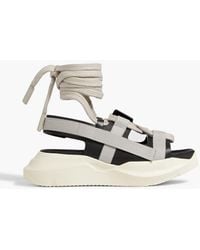 Rick Owens - Geth Leather exaggerated-sole Sandals - Lyst