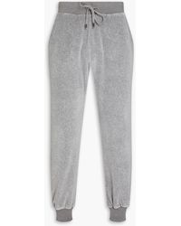 Canali - Tapered Cotton-velour Sweatpants - Lyst