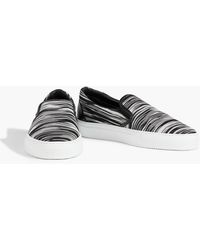 MISSONI★素敵!Space-dyed stretch-knit slip-on sneakers Missoni Acbc