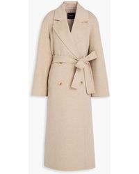 A.Emery - Evans Double-breasted Wool-blend Twill Coat - Lyst