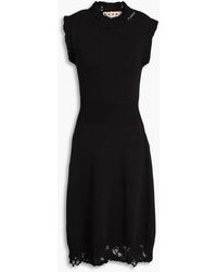 Marni - Kleid aus baumwolle in distressed-optik - Lyst