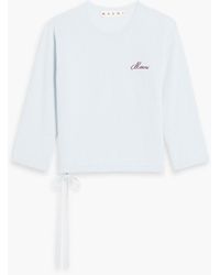 Marni - Embroidered Cashmere Sweater - Lyst