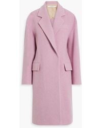 Another Tomorrow - Brushed Wool-blend Felt Coat - Lyst