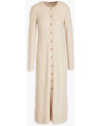 Loulou de Saison - Sobral Ribbed Wool And Cashmere-blend Midi Dress - Lyst