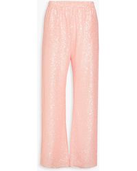 Stine Goya - Fatou Sequined Tulle Wide-leg Pants - Lyst