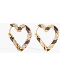 Zimmermann - Gold-tone Crystal And Enamel Earrings - Lyst